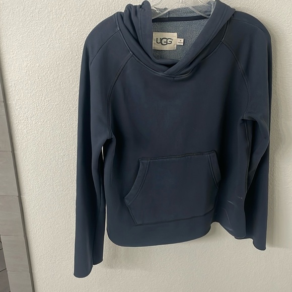 Soft lightweight UGG navy hoodie - Picture 2 of 3